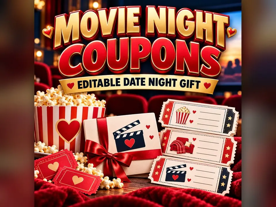 21 Nights In: Editable Movie Night Gift Card and Three-Week Kit: product cover
