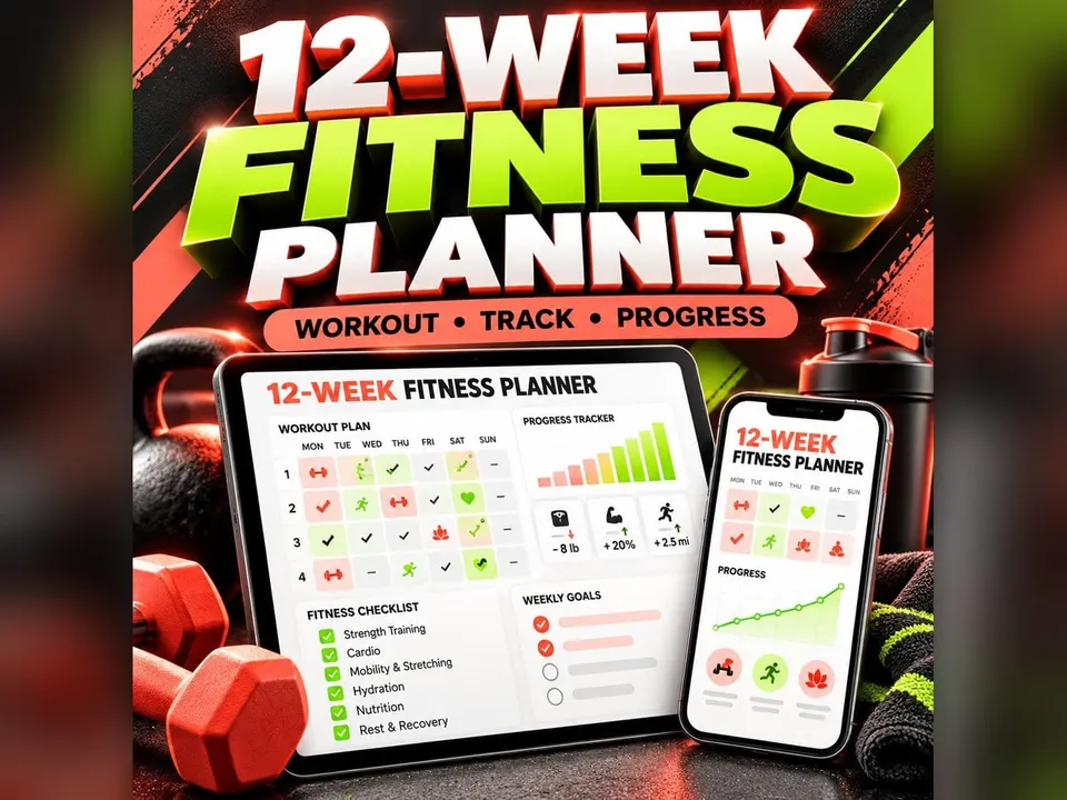 12-Week Fitness Tracker: product cover